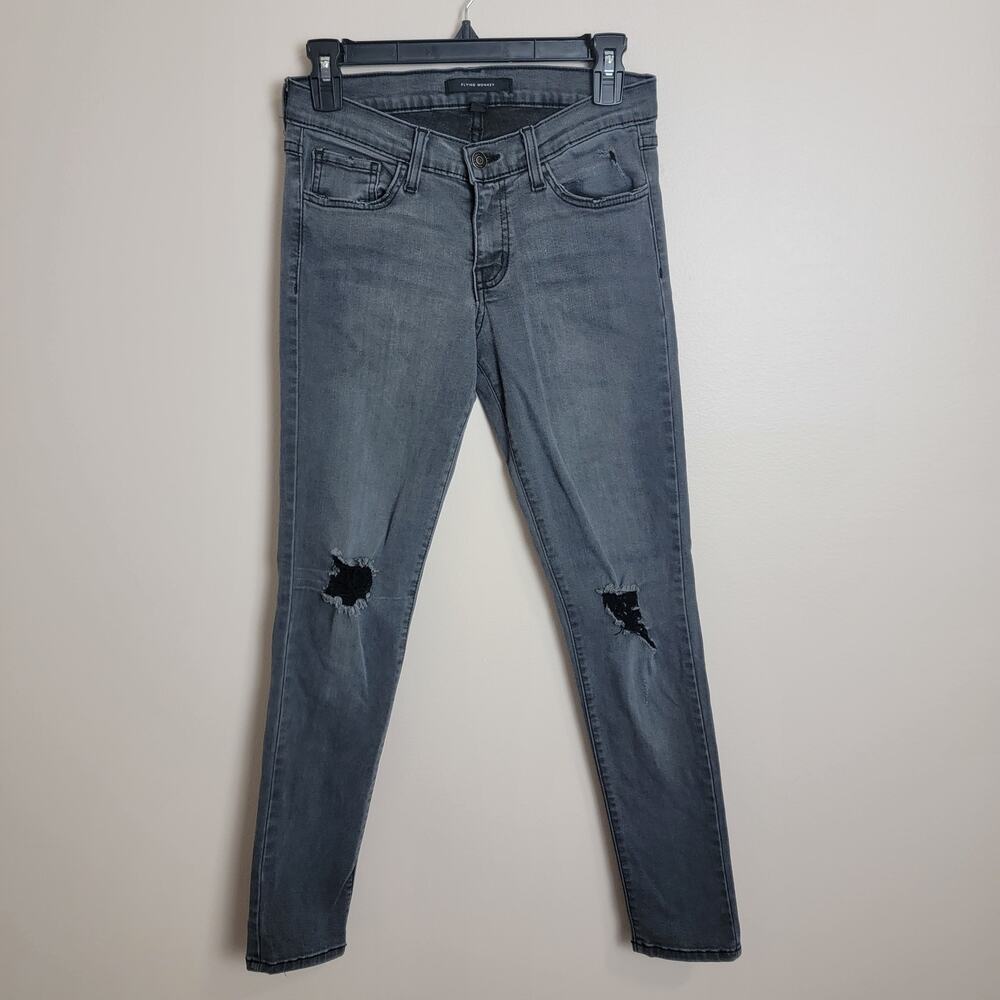 Flying Monkey Black Low Rise Skinny Jeans Size 28